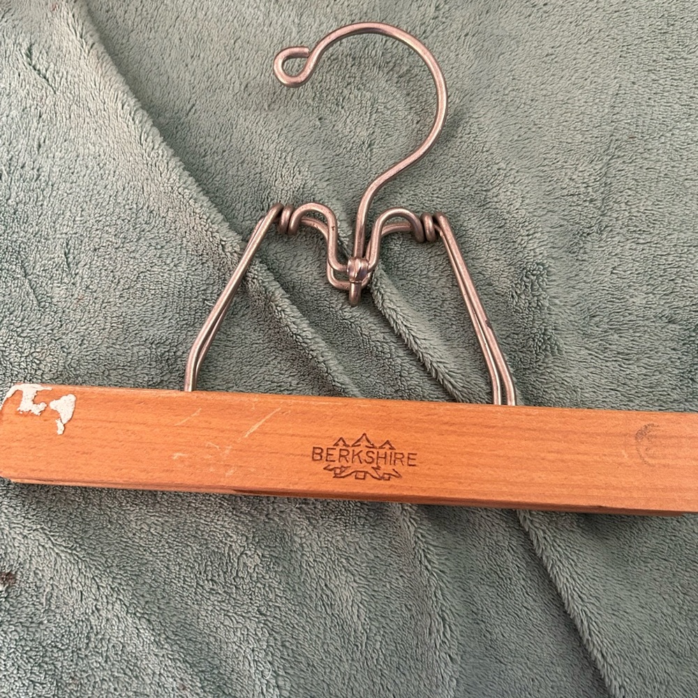 Vintage wooden clothes hanger